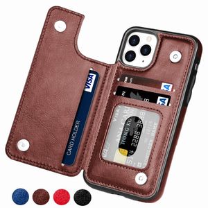 Retro PU Flip Leather Case dla iPhone 13 12 11 Pro Max XS Holder Multi Card Holder Case X 6 6S 7 8 Plus Cover