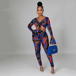 Kadın Modern Pantolon toptan satış-Kadın İki Parçalı Pantolon Oein Lüks Tasarımcı Adet Setleri Gazlı Bez Baskı Tam Kollu Set Modern Kadın Lady Kadınlar için Rahat Eşofman Bandag