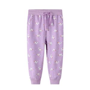 Atlama Metre Bebek Kız Çiçekler Sweatpants Sonbahar Kış İpli Çocuklar için Uzun Pantolon Pantolon Moda Tasarım Çocuk Pantolon 210529