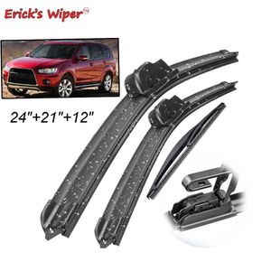 Erick's Wischerblätter-Set für vorne und hinten, für Mitsubishi Outlander MK2 2007–2012, Windschutzscheibe, 61 cm + 53,3 cm + 30,5 cm