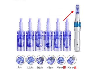 1/3/5/7/9/13 / 36/42 / nano pin Derma Pen Tips Uppladdningsbar trådlös Derma Dr. Pen Ultima A6 Nålpatron FDA