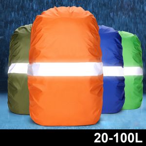 Backpack Rain Cover Reflective 20L 35L 40L 50L 60L Waterproof Bag Camo Tactical Outdoor Camping Hiking Climbing Dust Raincover