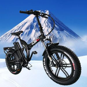 Designer CSC Fat Tire 20 4.0 48V 500W Electric Bicycle Snow Mountain Folding E-bike 48V 15.6ah Lithium Battery 2A Charger Ebike