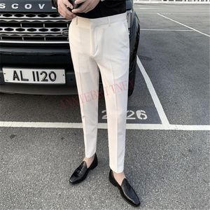 メンズスーツブレザー2022男性スーツパンツ夏のファッション特大ホワイトビジネスカジュアルズボンカスタムメイドスリムフィットプラスサイズ韓国