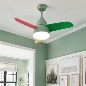 Tavan Vericiler Uzaktan Kumanda Fan Işık Modern Kit Akıllı Nordic Yatak Odası Ventilador Techo Con Luz Ev Dekoru EI50fl