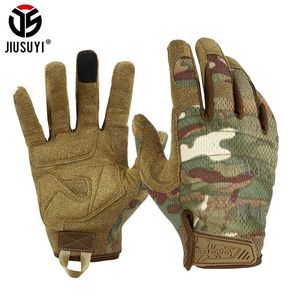 Wholesale top glove resale online - Top Full Finger Gloves Touch Screen Army Tactical Glove Paintball Airsoft Shooting Black Green Camo Soft Mittens Wearable Men