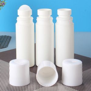 100 ml Beyaz Rulo Plastik Şişe Boş Silindir Şişeleri 100cc Rulo-On Top Şişe Deodorant Parfüm Losyonu Işık Konteyner
