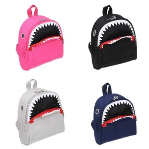 Fashion Backpack Kids Bag Personalized Shark Children Cartoon Nylon Schoolbag For Primary School Students Boy Mini Bags For Girls 4Color G80PTD0