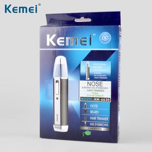 NEW KM-6630 4In1 Multifunctional Electric Nose Hair Trimmer Rechargeable Shaver Clipper Shaving Scraping Shaping Device Safe Face