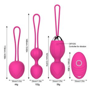 Vaginal boll vibrerande ägg sex leksak för kvinnor smart kvinnlig kegel boll, ben wa ball vagina stram massage övning geisha boll p0822