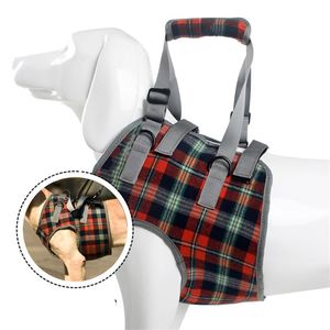 Support Dog Harness for Disabled Dogs Grid Dog Lift Harness Rehabilitation Sling Waist Support for Old Joint Injuries Dogs Walk 210729