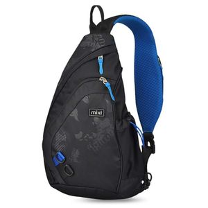 Mixi Moda Plecak Dla Mężczyzn Jeden Ramię Chest Bag Mężczyzna Messenger Boys College Torba Szkolna Podróże Causal Black 17 19 cali 210929