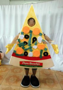 Costume da mascotte per pizza di Halloween, personaggio a tema anime in peluche di alta qualità, per adulti, per feste di compleanno, carnevale di Natale