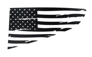 Car Rear Quarter Window Decoration Stickers For Ford Mustang 2015-2020 American Flag2923