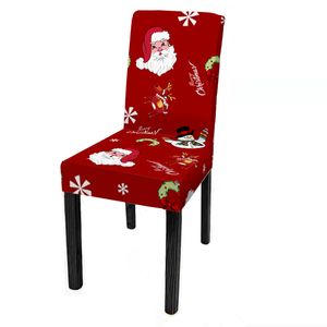 Decorazioni per sedie per la casa di stampa di moda per sedie natalizie all'ingrosso