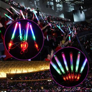 Party Rave Decoration Blinkande Wand Light Up Stick Patrol Blinkande Konsert Favoriter Glöd Toy Julfödelsedag Kids Present 12st / Lot