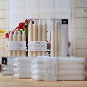 4 sztuk Classic Candles European Western Food Bezdymny Bezwonny Wosk Romantyczny Wedding Birthday Party Błogosławieństwo Długie Rod Candle Y211229