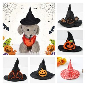 Dog Apparel witch Magic Hat cute Pet hats dog halloween costume Supplies 6 color T2I52413