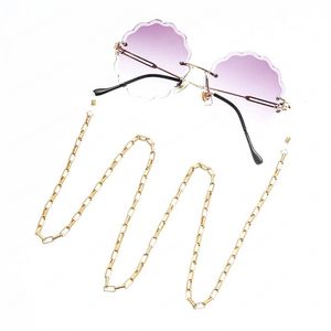 Glasses Chain Holder For Women Metal small oval Chain For Glasses Lanyard Strap Sunglasses Cords Casual Glasses Accessories