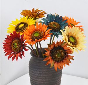 Single sunflower simulation Decorative Flowers Sardinia home decoration photography props flower artificial