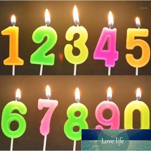 Other Festive & Party Supplies 50pcs Color Random 0-9 Number Colorful Candle With Base Festival Kids Birthday Cake Decor Ice Cream Cupcake D Factory price expert design