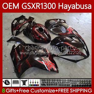 Iniezione per SUZUKI GSX R1300 Hayabusa GSXR 1300 CC 14 15 16 17 18 19 Corpo rosso di serie 77No.