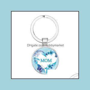 Key Rings Jewelry Mom I Love You Keychain Letter Keyring Time Gem Glass Mothers Day Gift Drop Delivery 2021 Uslik