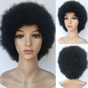 Мода короткие черные волосы синтетические волнистые парики парики Pixiec вырезать волосы с челкой Афроамериканец для чернокожих женщин в запасном направлении