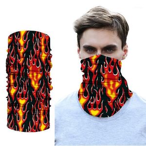 Sport all'aria aperta Fuoco Foulard senza cuciture Bicicletta Motocicletta Equitazione Turbante Novità Bandane Fascia magica Velo Multi sciarpa Sciarpe Berretto da ciclismo