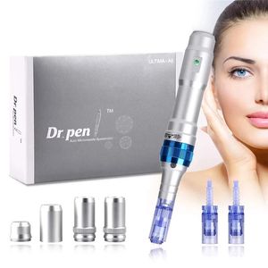 Skönhetsstjärna Electric Derma Dr.Pen A6 Trådlös hudvårdmaskin Enhet Tattoo Microblading Tatuering Needles Mesotherapy Facial Tools EU / US / UK / AU-kontakt