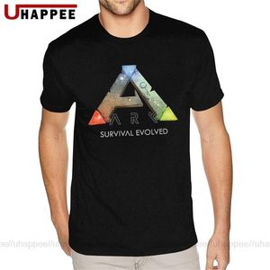 Cool Ark Survival evoluído camiseta Mens impressão personalizada mangas curtas tripulações pretas camiseta 210716
