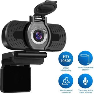 Veio 1080p Full HD CMOS 30FPS Grande Angular USB CAM com cobertura de privacidade Câmera da web