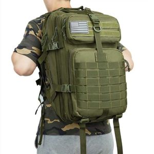 Stor ryggsäck 50l kapacitet män armé militär taktisk vattentät utomhus sport vandring camping resa 3d ryggsäck väskor för män 210929