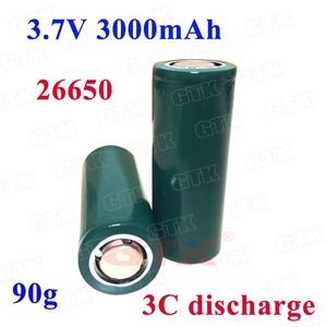 10pcs lithium 3.7v 3000mah li-ion battery 26650 3000mah 3C discharge for flashlight LED Headlamps power batteries
