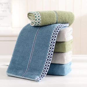 Handduk Microfiber Pure Bomull Vuxen Tvättläge Bad Hushåll Män Kvinnor PA Soft Absorberande Lintfria Handdukar