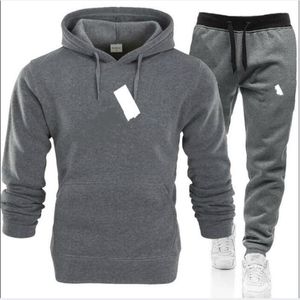 Hot 21 casual sportswear men woman 2-piece men's hooded sweatshirt and pants sportswear suit pullover hoodie tracksuits