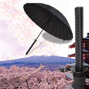 Paraguas safebet marca mango largo paraguas gran a prueba de viento ninja-como japonés samurai espada espada lluvia lluvia sol recta