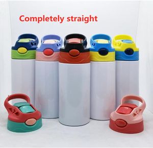 sublimation 12oz watter bottle definitely straight tumbler sippy cup stainless steel kids bottles straw cups good quality for kid