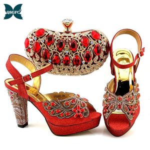 Sapatos de vestido mulheres sapato de salto alto que combinando com um saco agradável para festa Itália desenhos senhora sequência sedingback casamento e conjunto