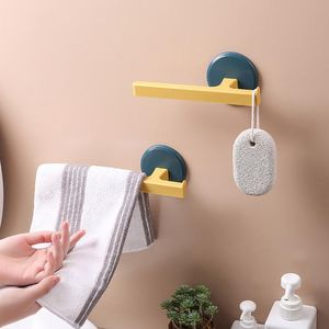 Towel Racks Self-adhesive Holder Rack Wall Mounted Hanger Bathroom Organizer Bar Shelf Kitchen Wipes Hanging