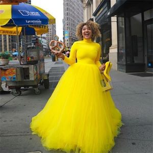 Candy Color Yellow Long Wedding Tulle Skirts For Bridal Pretty Black Women Tulle Skirt Photography Faldas Mujer Saias 210310