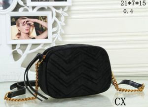 Moda Marmont Kadife Çanta Çanta Kadın Omuz Çantası Çanta Çantalar Zincir Moda Crossbody Çanta G33215