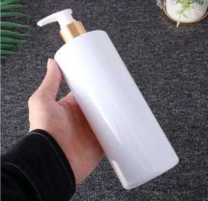 Liquid Soap Dispenser 3pcs White Lotion Pump Bottle 500ml Plastic Shiny Silver Gold Empty For Foam Emulsion Hand Washing Shampoo