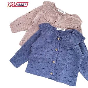 born Cardigan Autumn Kids Baby Coat Winter Girl Knitting Girls Sweaters Cotton Boys Jacket Children's Clothing 211201