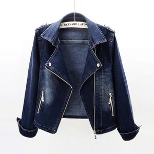 Kurtki damskie Denim Damskie lato Retro Vintage Fashion Casual Jean Płaszcz podstawowy Krótkie dżinsy Kurtka damska Koreańska odzież wierzchnia Damska wiosna