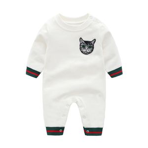 Summe Fashion Letter Baby Boy Clothes White Long Sleeve Brand Newborn Baby Girls Romper 0-3 Months
