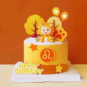 Wholesale children s party supplies for sale - Group buy Other Festive Party Supplies Leo Smiling Cartoon Lion Happy Birthday Cake Topper For Children s Day Leo s Gift Cupcake Dessert