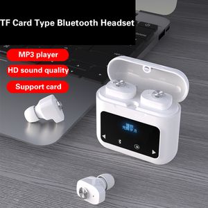 MP3 Smart Bluetooth Earphones Can Insert TF Card True Wireless Sports Headset High-Definition Call Noise Reduction Touch Headphones