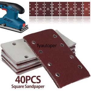 40 sztuk Hook and Loop Paper Paper Packed Arkusze Sandphrase Abrasive 40-400 Grit dla 1/3 Sanders Polering