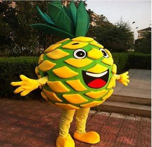 Stage Performance Green Pineapple Mascot Costume Halloween Christmas Fancy Party Dress Cartoon Character Suit Carnival Unisex Adults Outfit